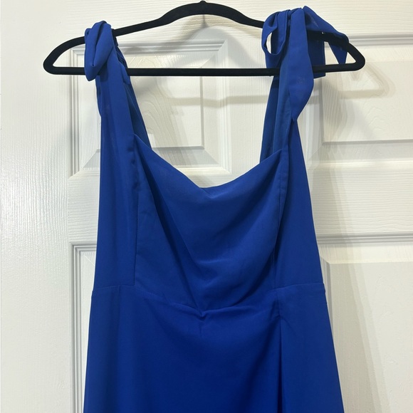 Lulu's Blue Midi Dress - Picture 9 of 9